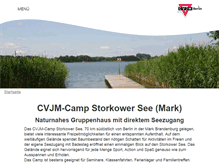 Tablet Screenshot of cvjm-camp.de